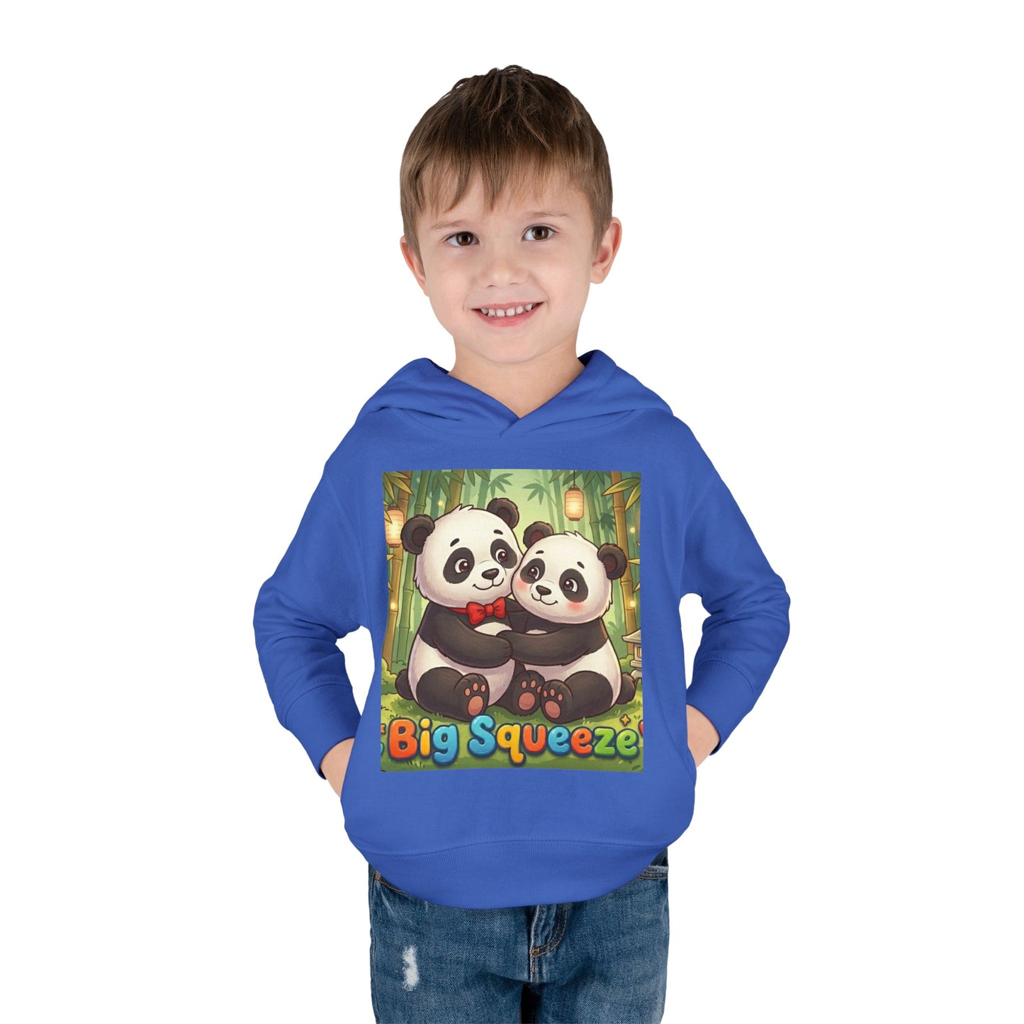 Big Squeeze Panda Toddler Pullover Fleece Hoodie