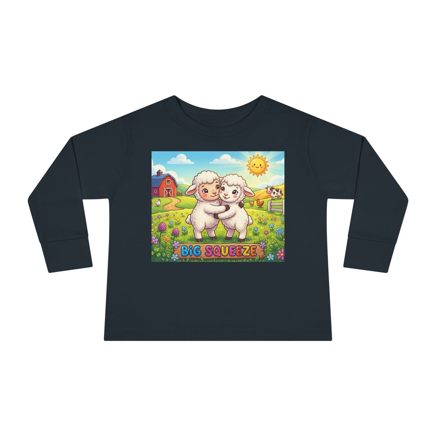 Big Squeeze Lamb Toddler Long Sleeve Tee