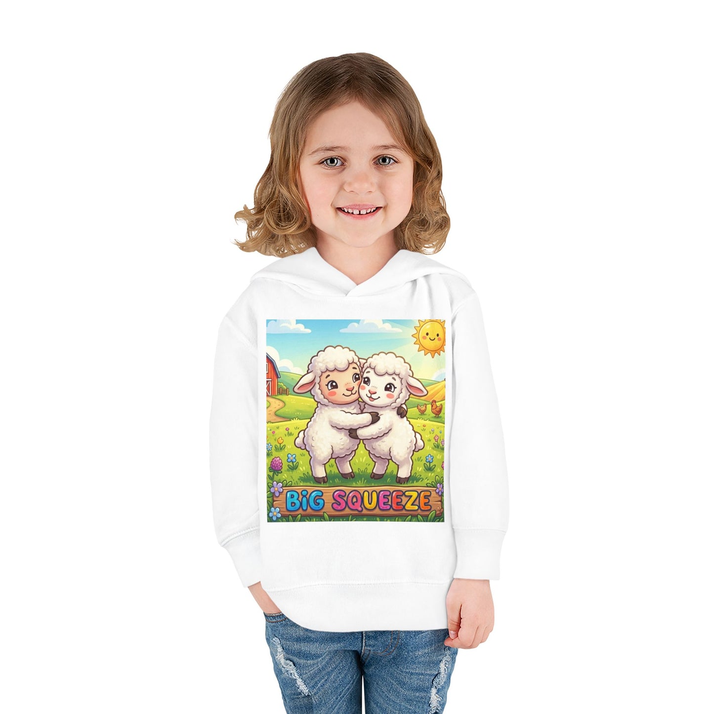 Big Squeeze Lamb Toddler Pullover Fleece Hoodie