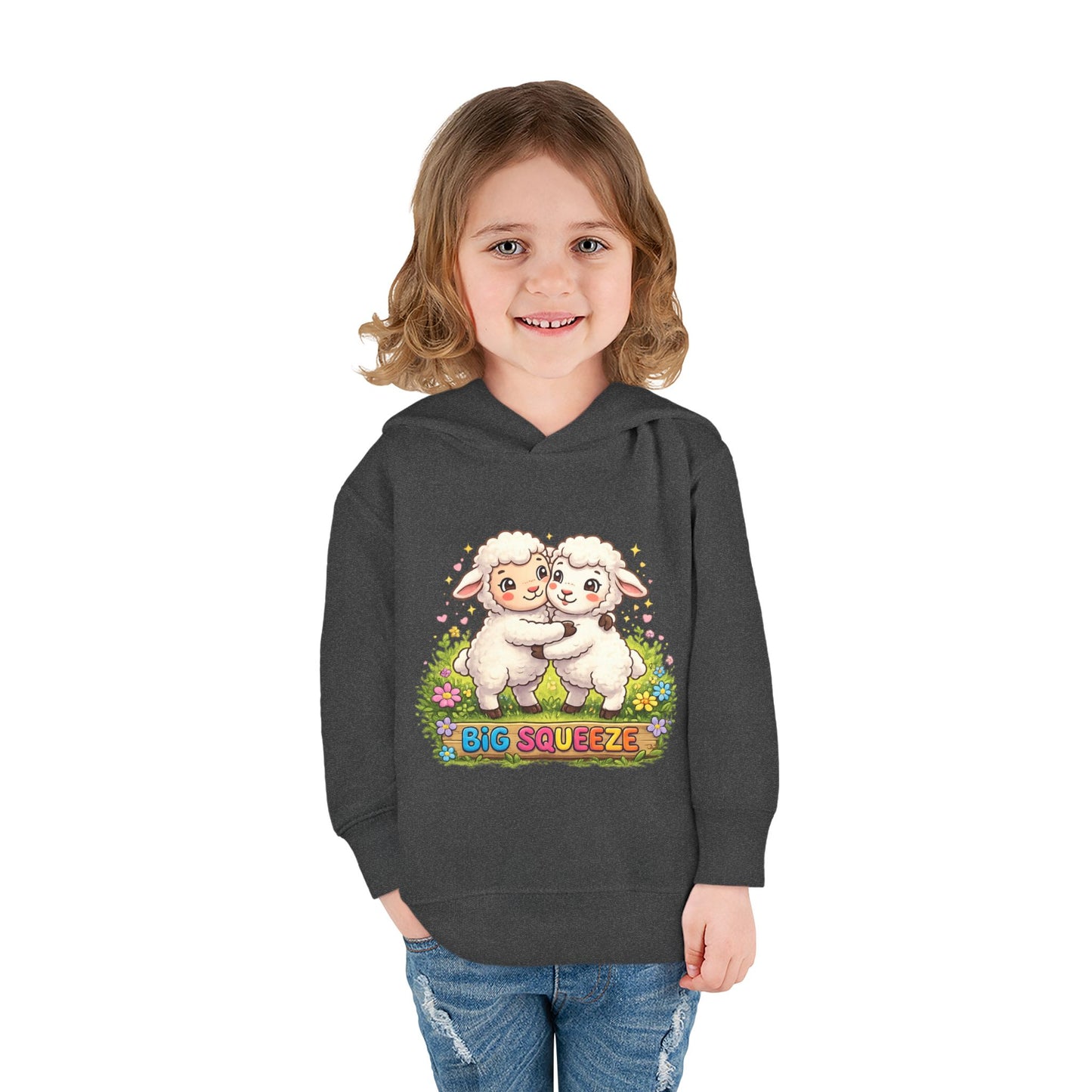 Big Squeeze Lamb Toddler Pullover Fleece Hoodie