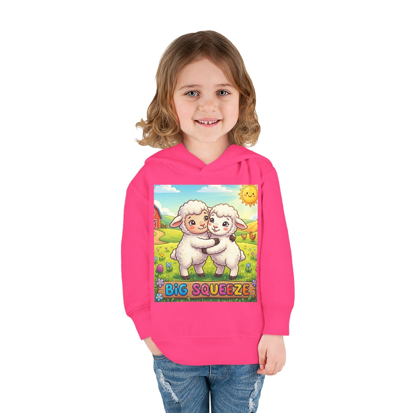 Big Squeeze Lamb Toddler Pullover Fleece Hoodie