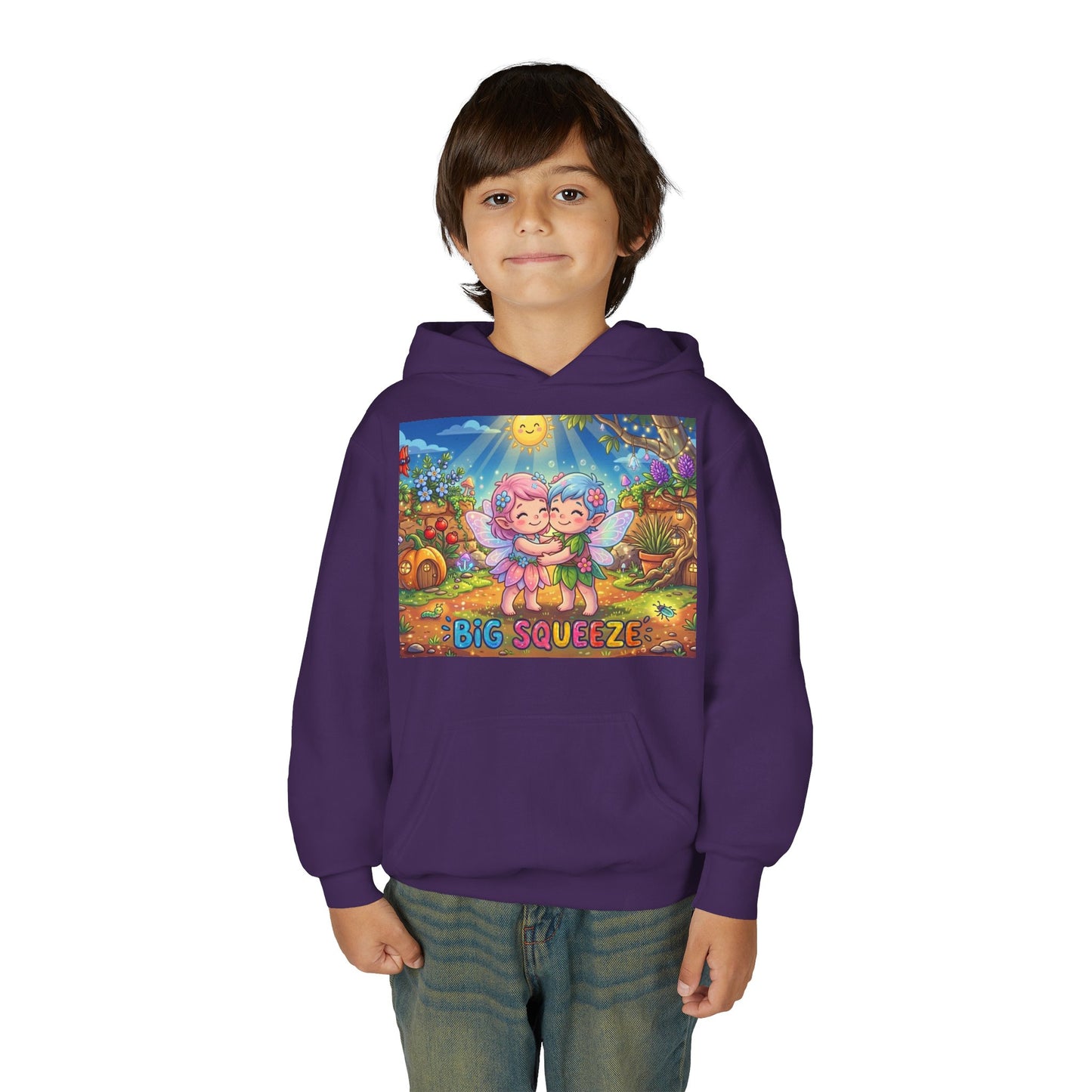 Big Squeeze Fairy Youth Heavy Blend Hooded Sweatshirt