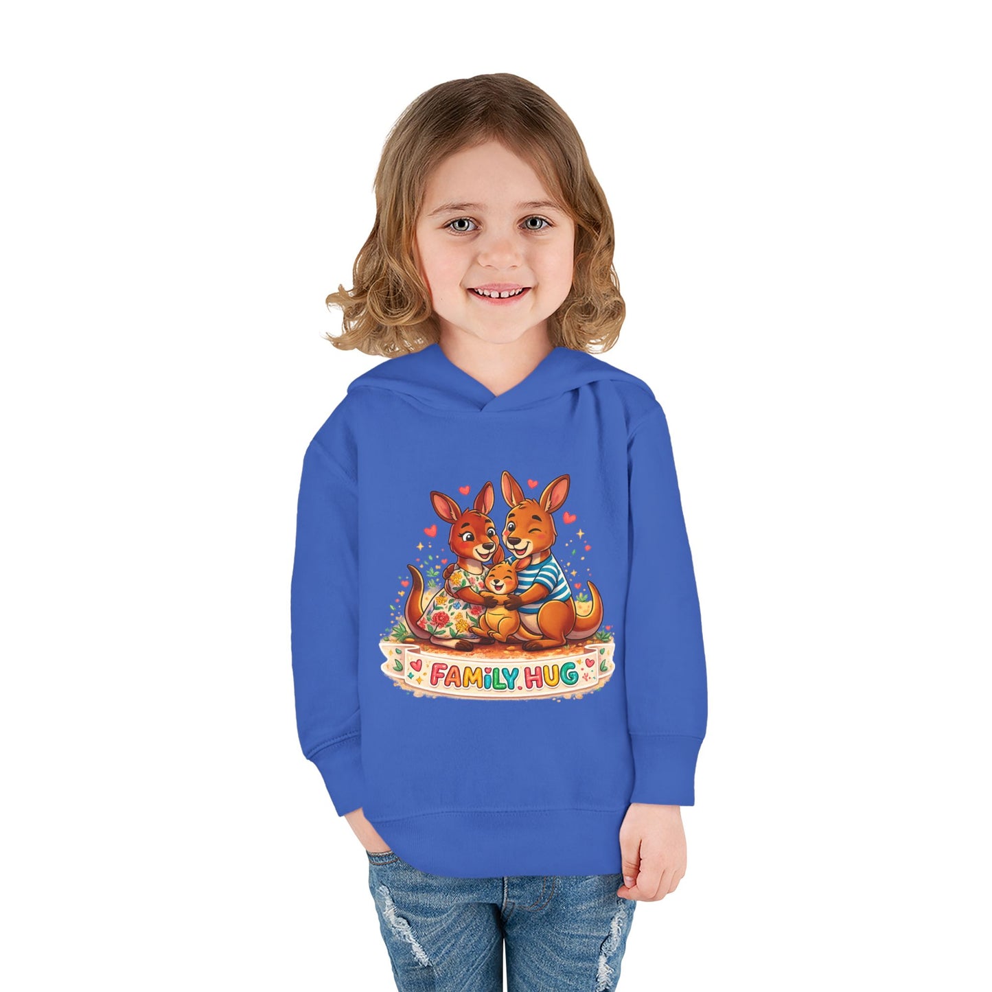Family Hug Kangaroo Toddler Pullover Fleece Hoodie
