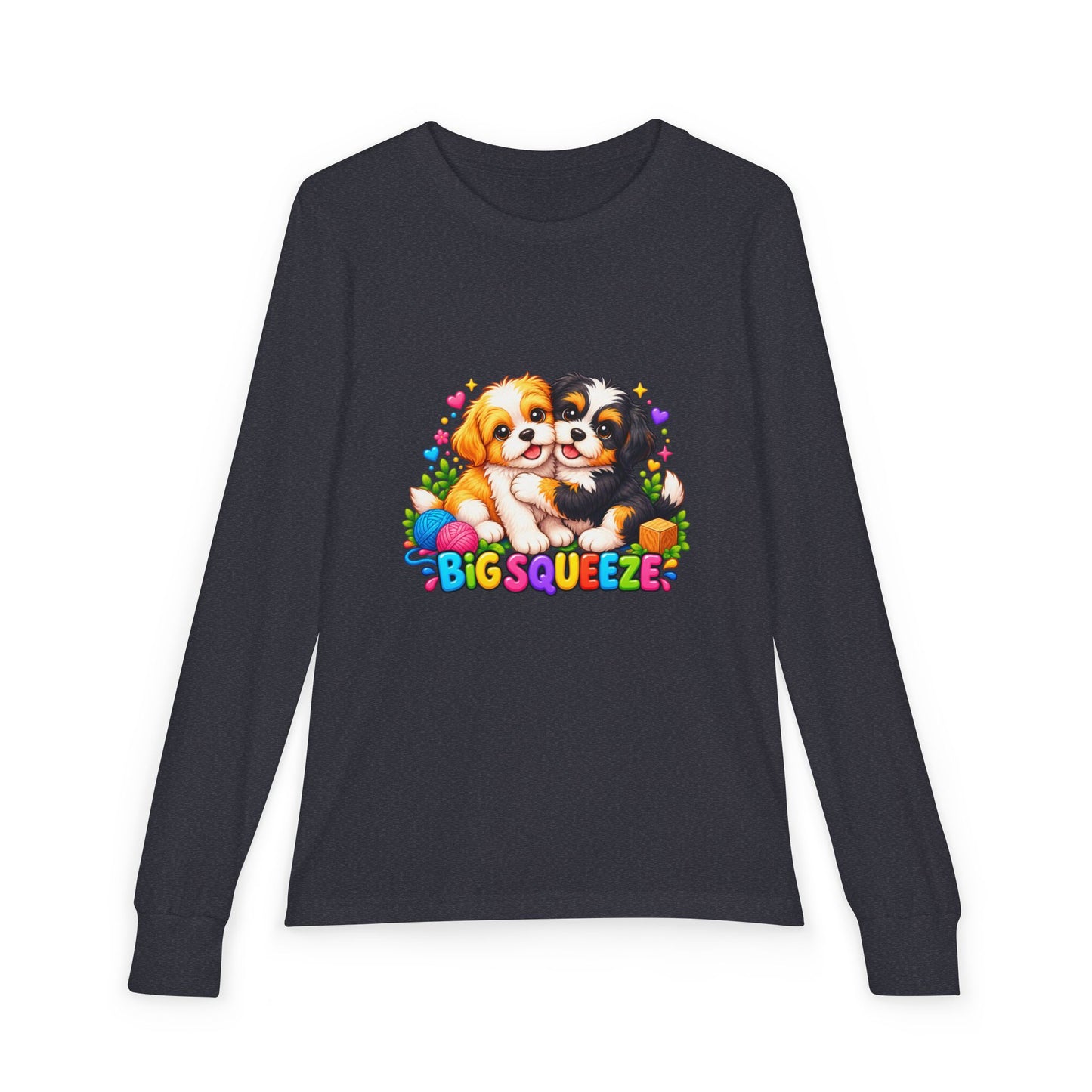 Big Squeeze Shih Tzu Youth Jersey Long Sleeve Tee