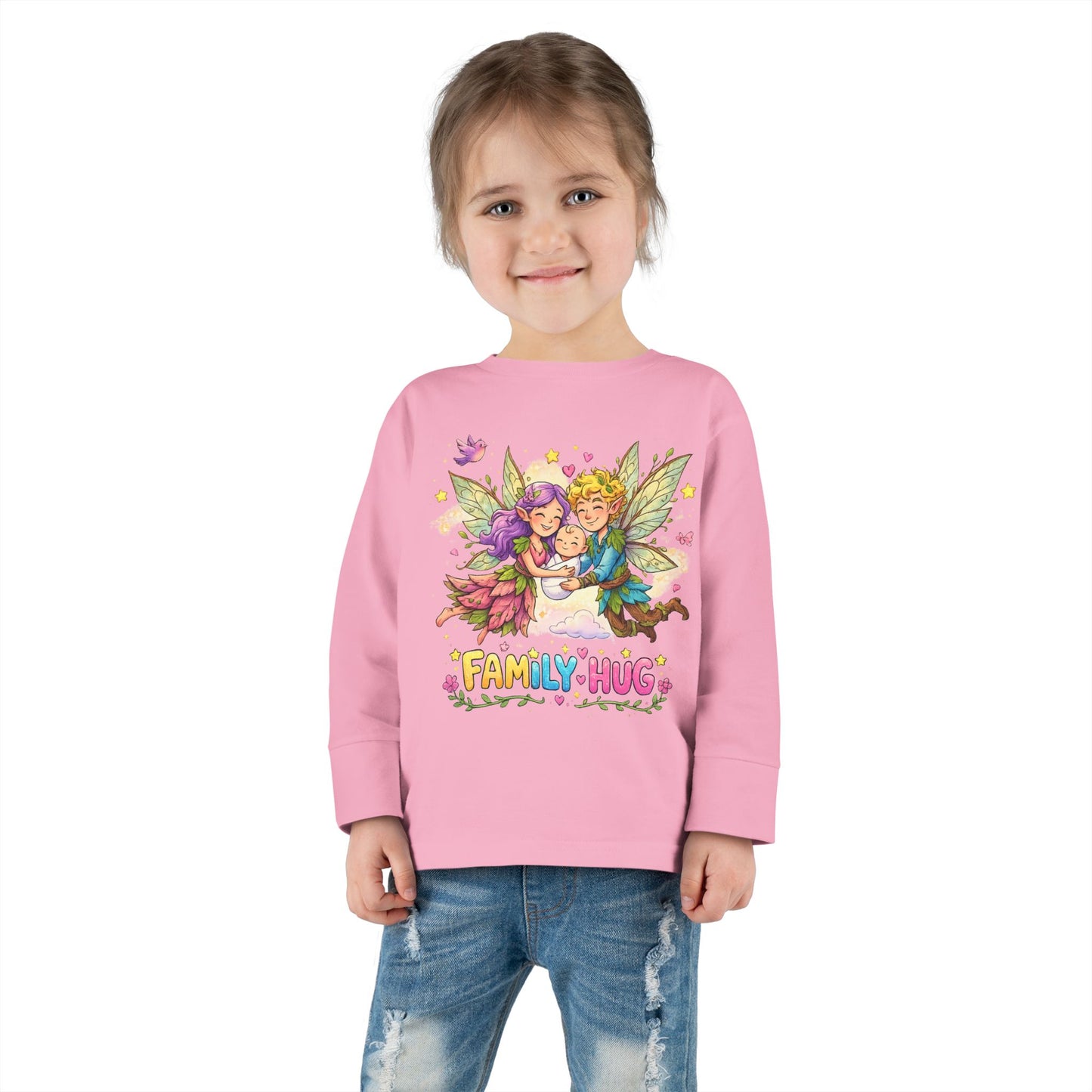 Family Hug Fairy Toddler Long Sleeve Tee