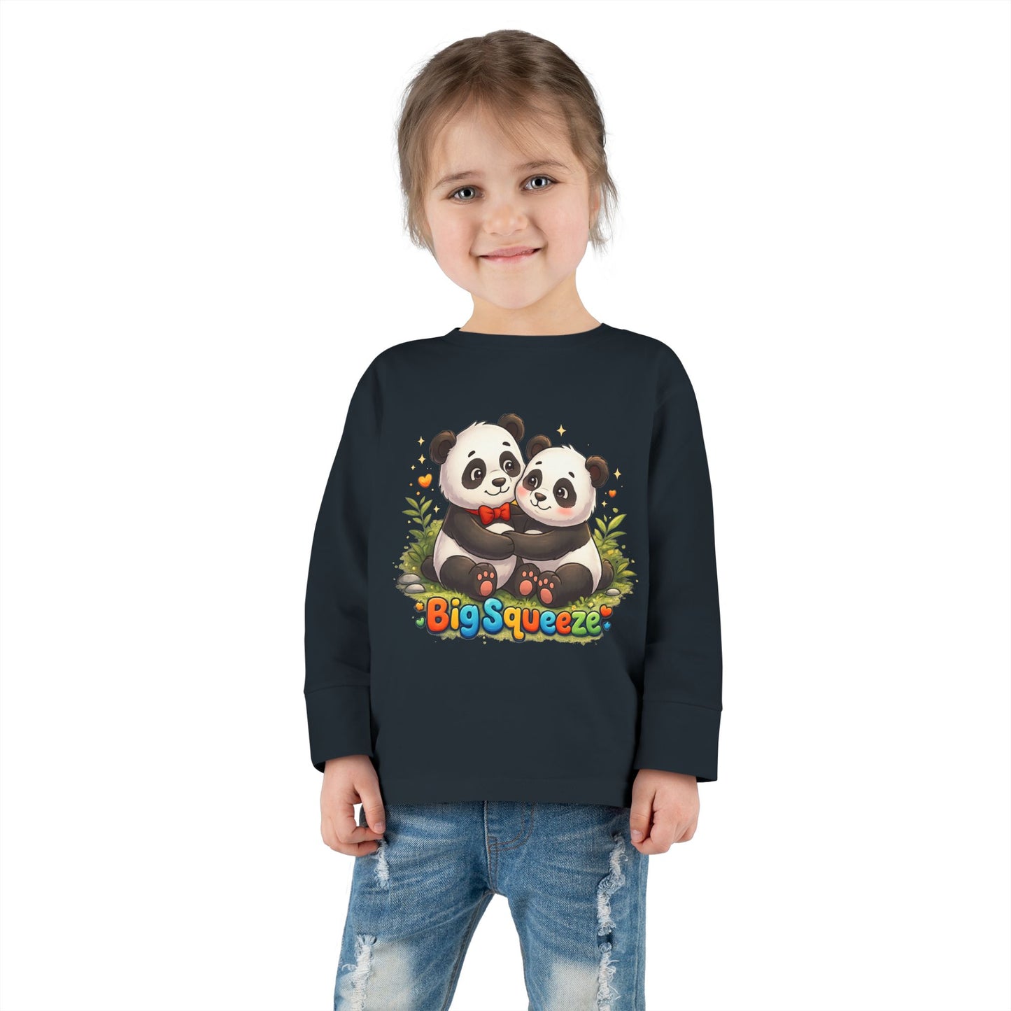 Big Squeeze Panda Toddler Long Sleeve Tee