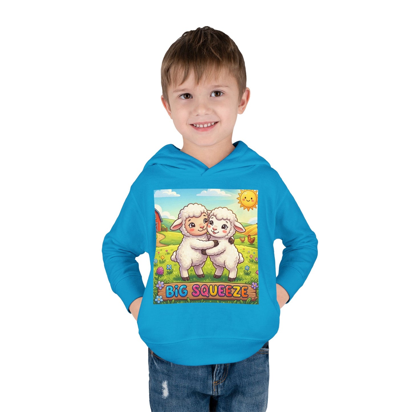 Big Squeeze Lamb Toddler Pullover Fleece Hoodie