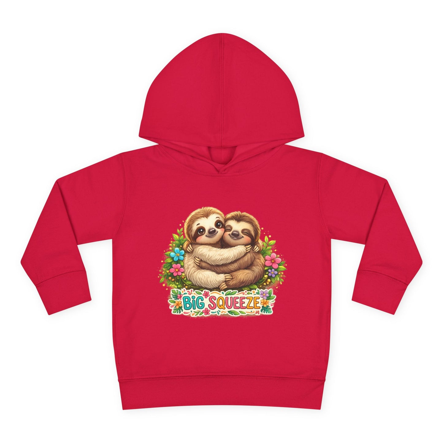Big Squeeze Sloth Toddler Pullover Fleece Hoodie