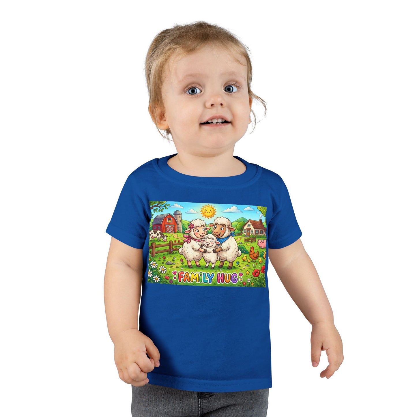 Family Hug Lamb Toddler T-shirt
