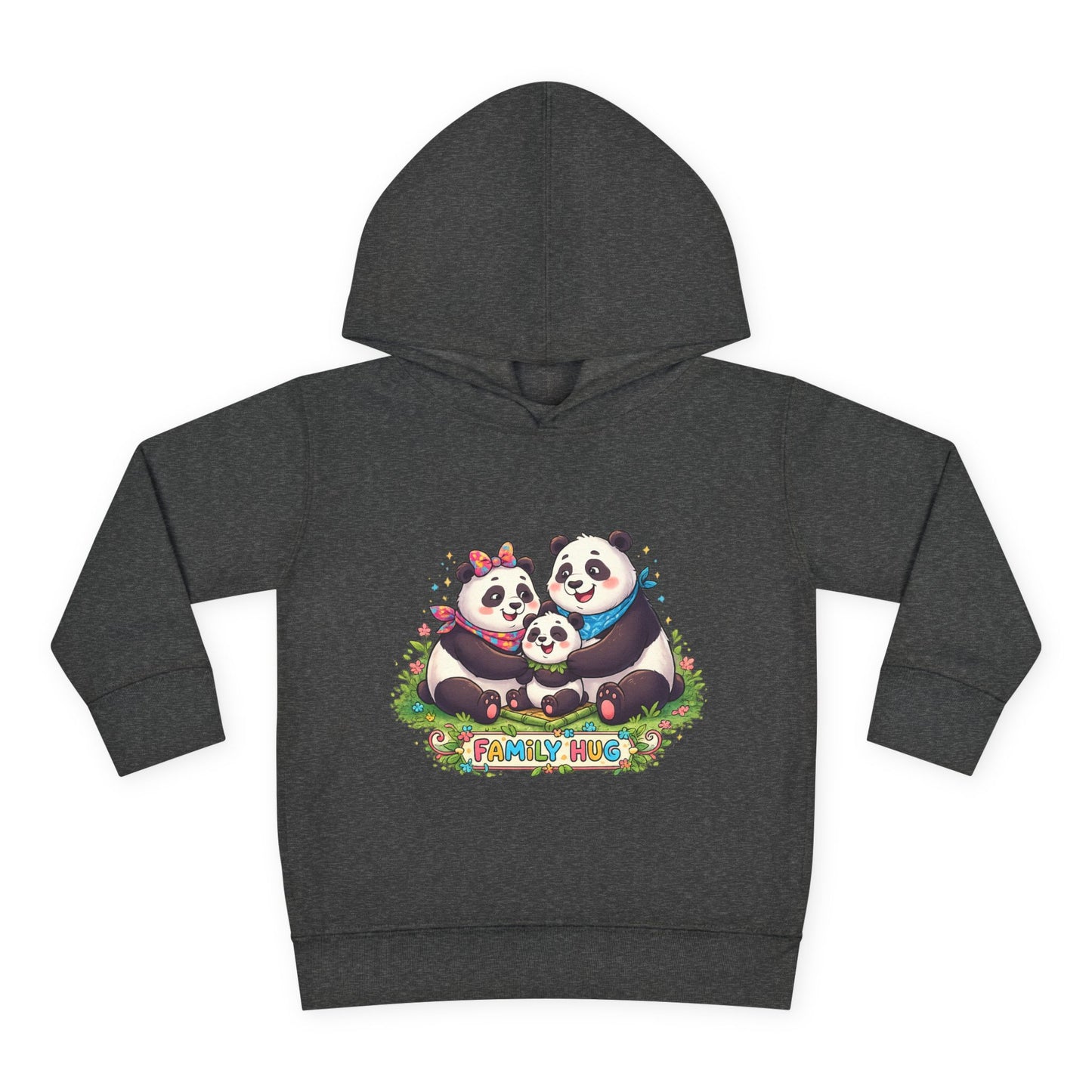 Family Hug Panda Toddler Pullover Fleece Hoodie
