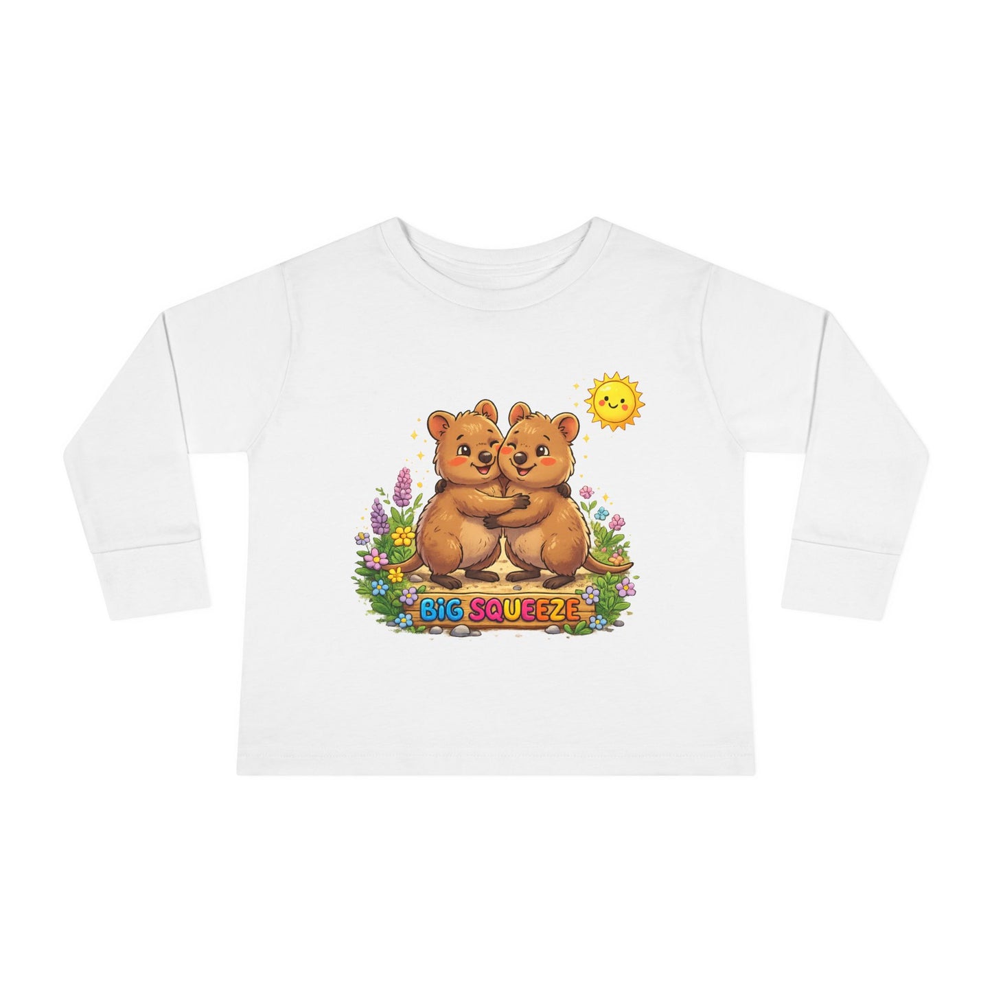 Big Squeeze Quokka Toddler Long Sleeve Tee