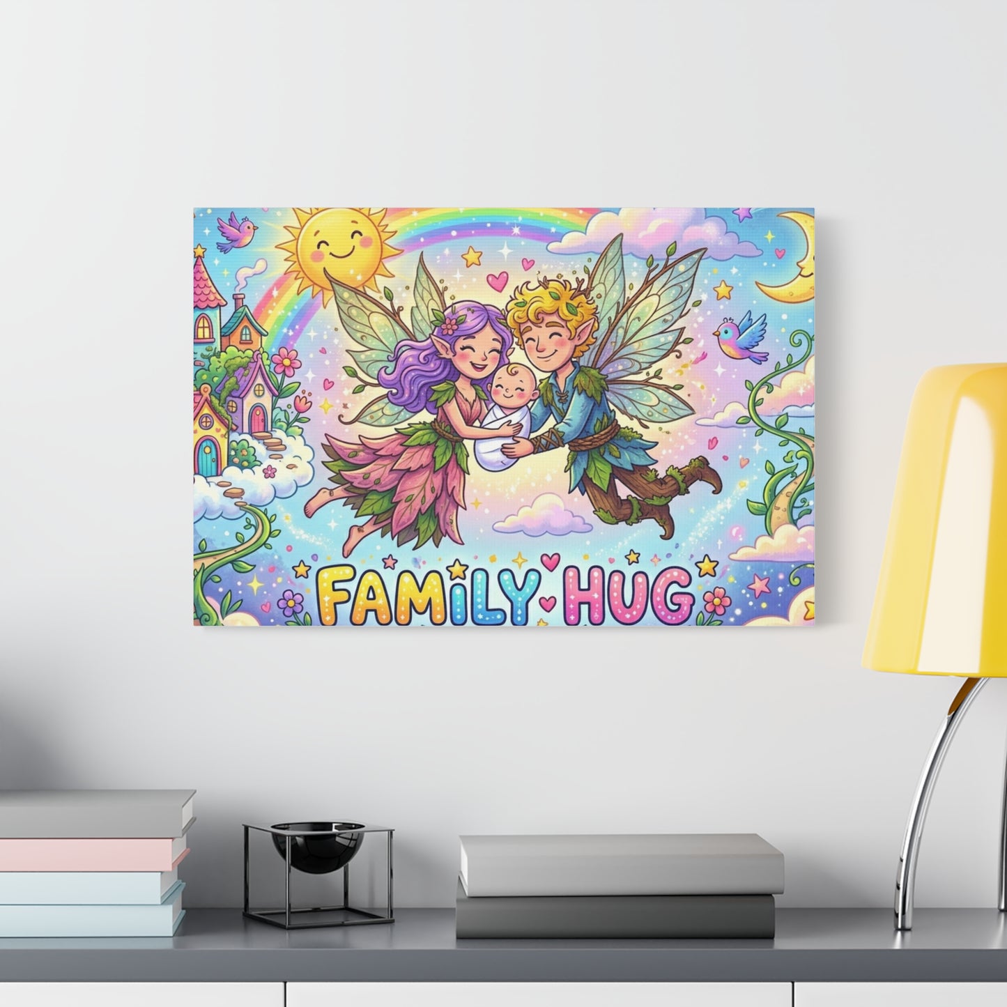 Family Hug Fairy Classic Canvas