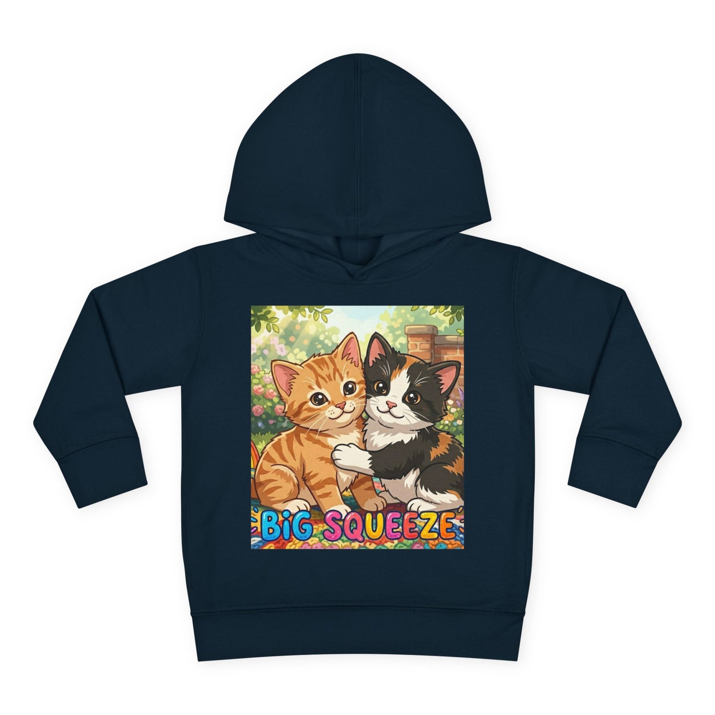 Big Squeeze Kitten Toddler Pullover Fleece Hoodie
