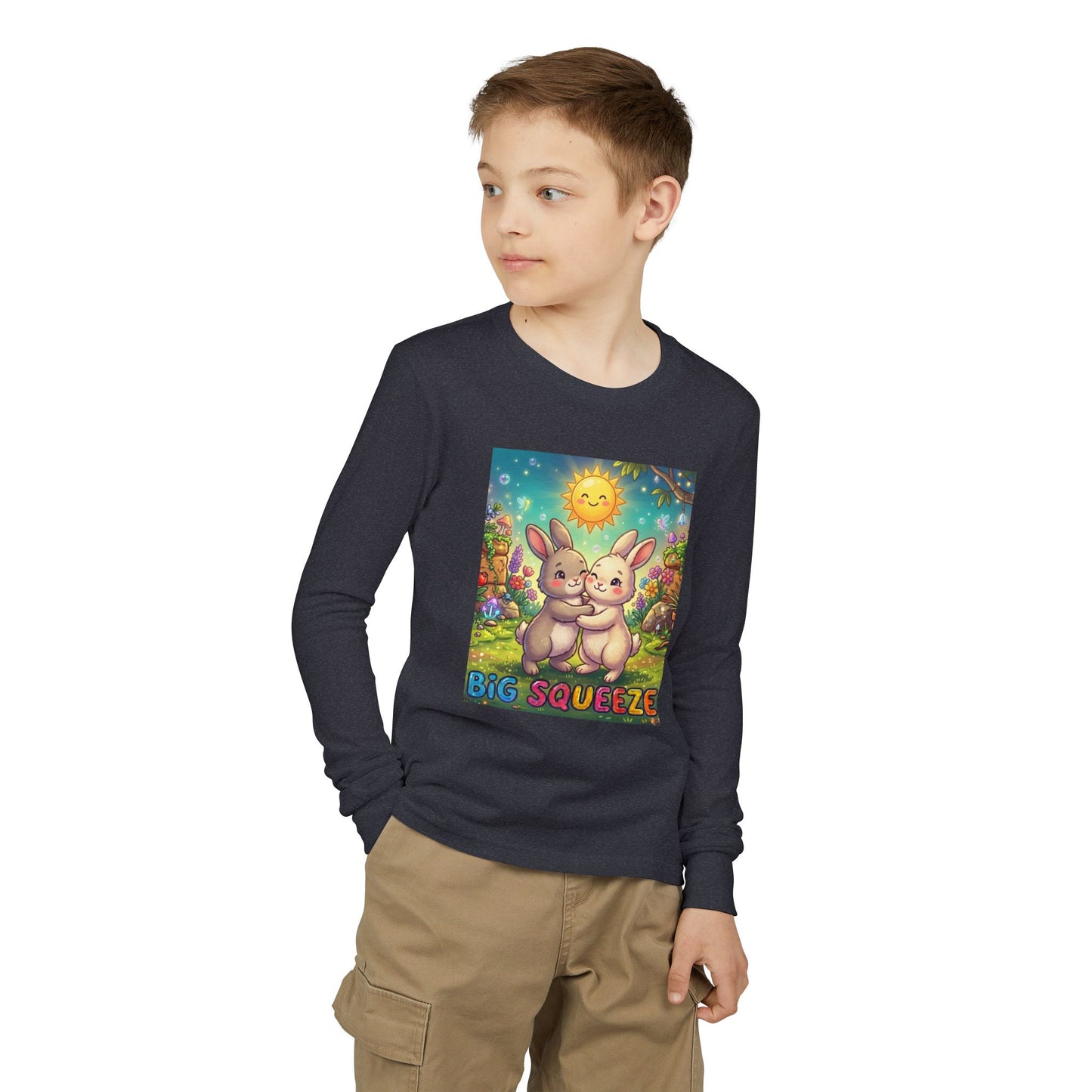 Big Squeeze Bunny Youth Jersey Long Sleeve Tee