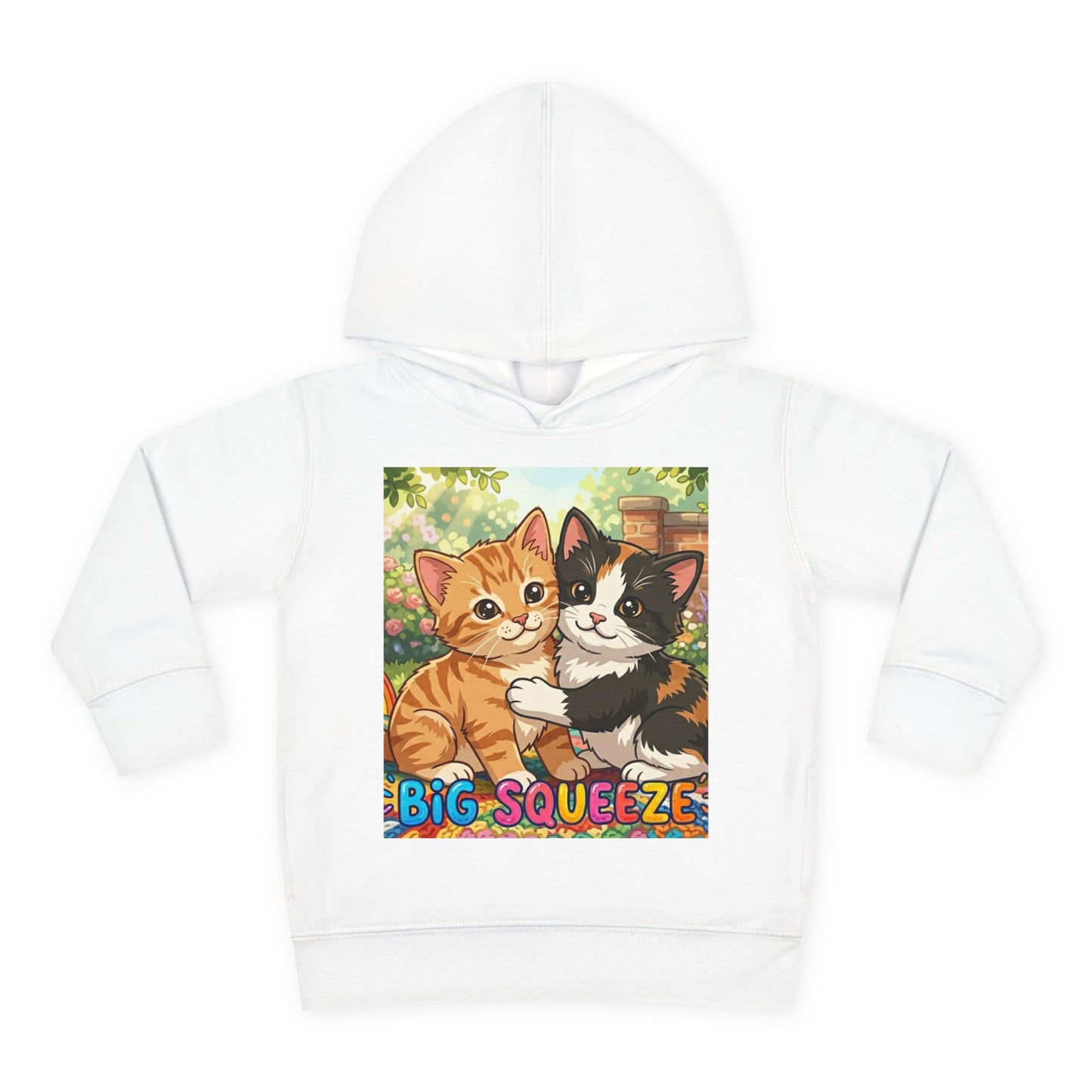 Big Squeeze Kitten Toddler Pullover Fleece Hoodie