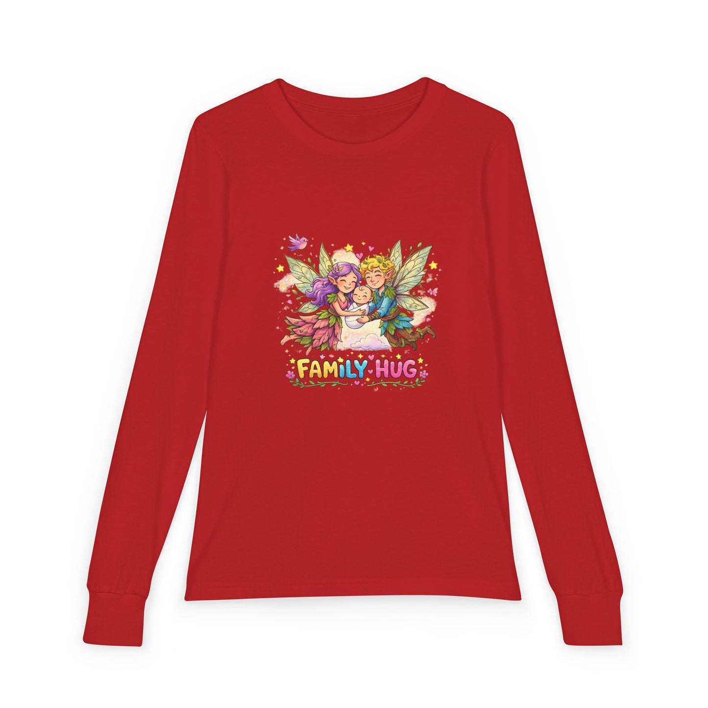 Family Hug Fairy Youth Jersey Long Sleeve Tee