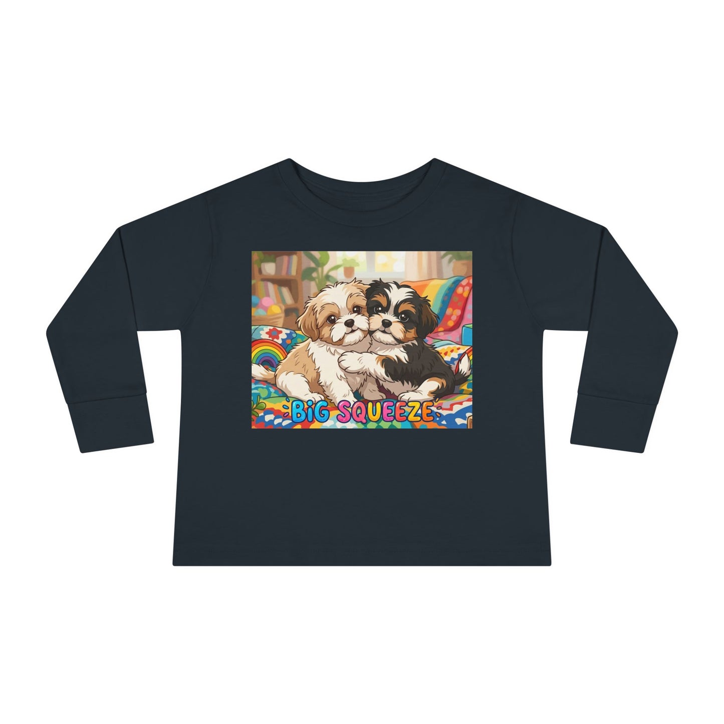Big Squeeze Shih Tzu Toddler Long Sleeve Tee