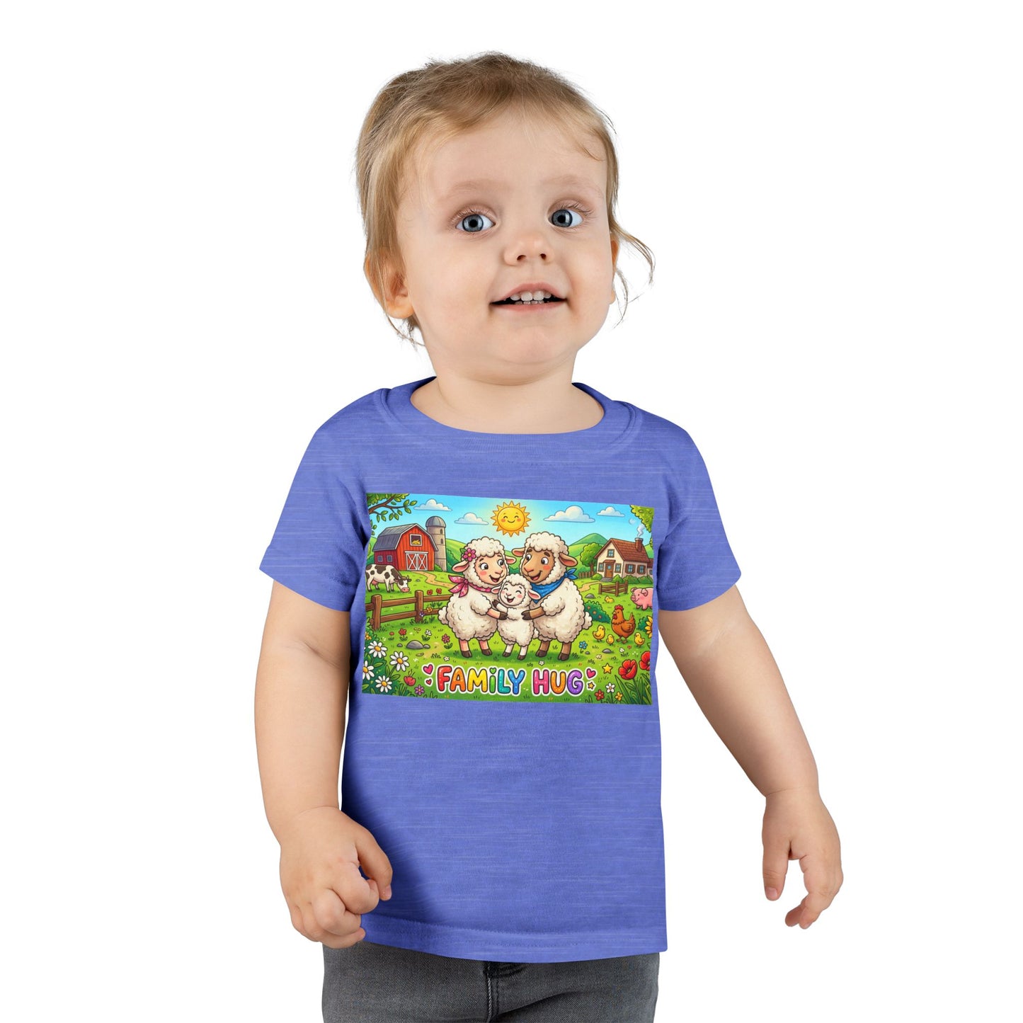 Family Hug Lamb Toddler T-shirt