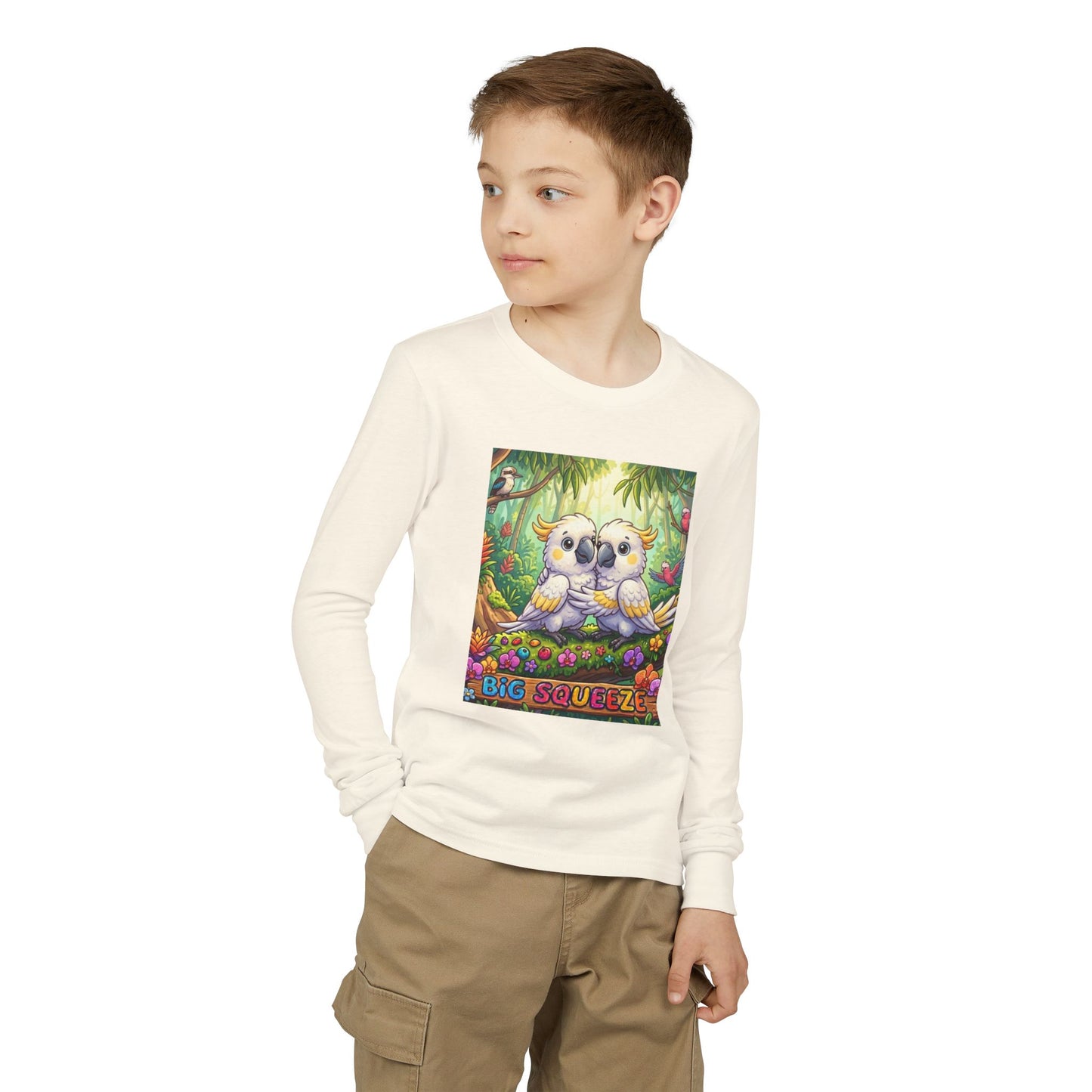 Big Squeeze Cockatoo Youth Jersey Long Sleeve Tee