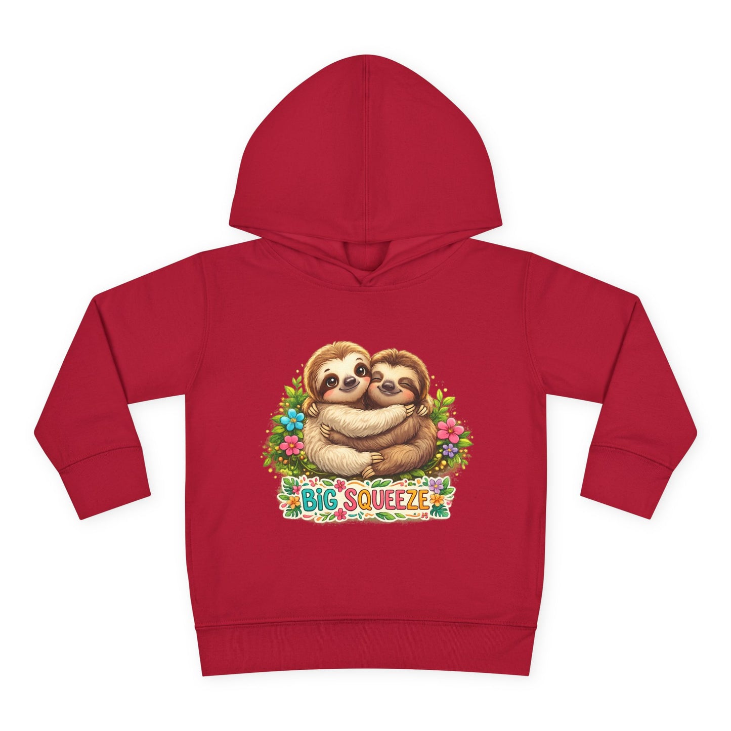 Big Squeeze Sloth Toddler Pullover Fleece Hoodie