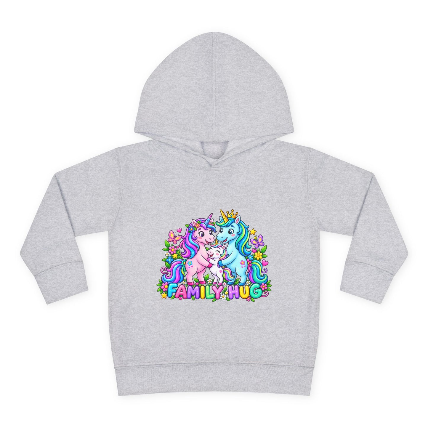 Family Hug Unicorn Toddler Pullover Fleece Hoodie