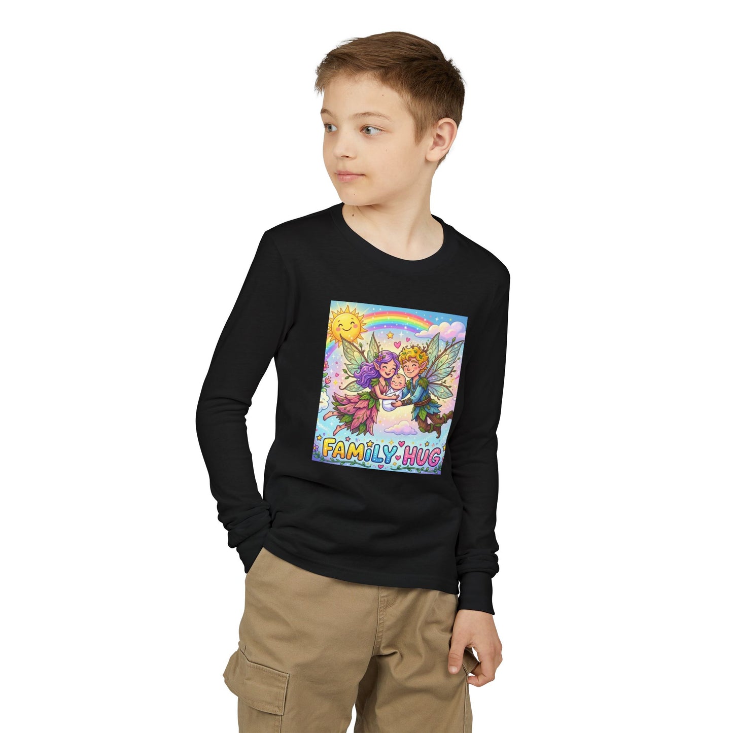 Family Hug Fairy Youth Jersey Long Sleeve Tee