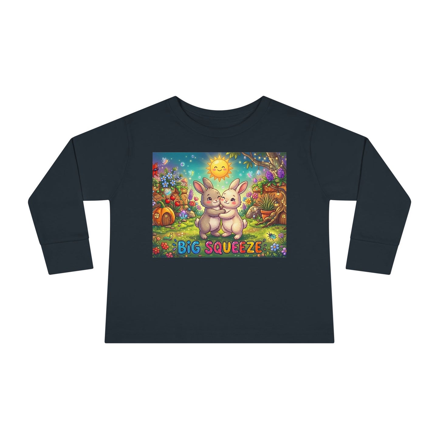 Big Squeeze Bunny Toddler Long Sleeve Tee