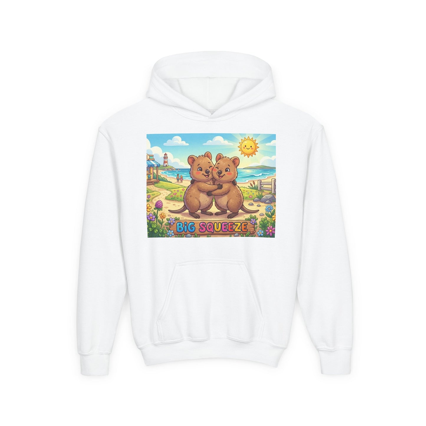 Big Squeeze Quokka Youth Heavy Blend Hooded Sweatshirt
