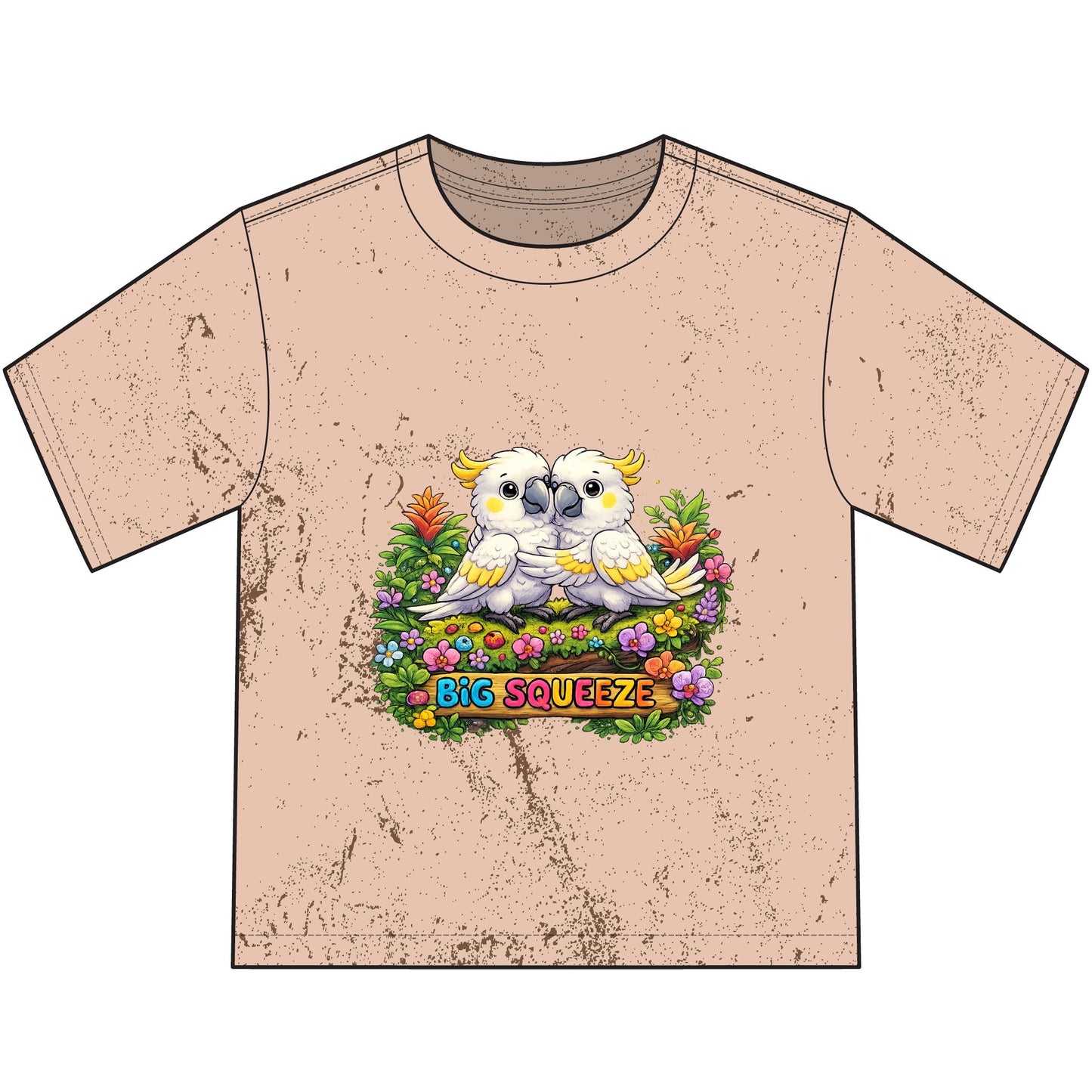 Big Squeeze Cockatoo Heavyweight Color Blast Youth T-Shirt