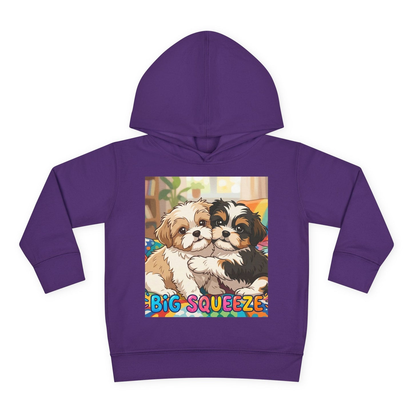 Big Squeeze Shih Tzu Toddler Pullover Fleece Hoodie