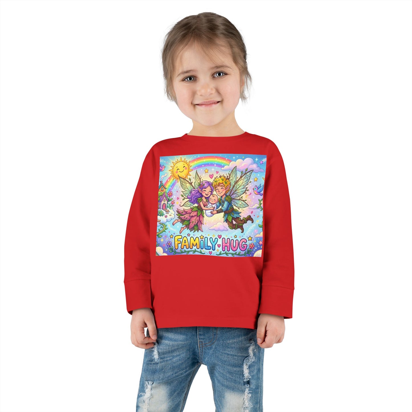 Family Hug Fairy Toddler Long Sleeve Tee