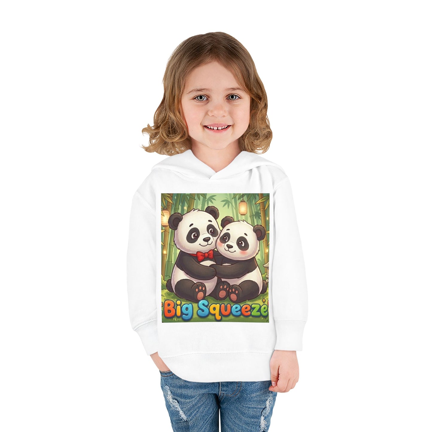 Big Squeeze Panda Toddler Pullover Fleece Hoodie
