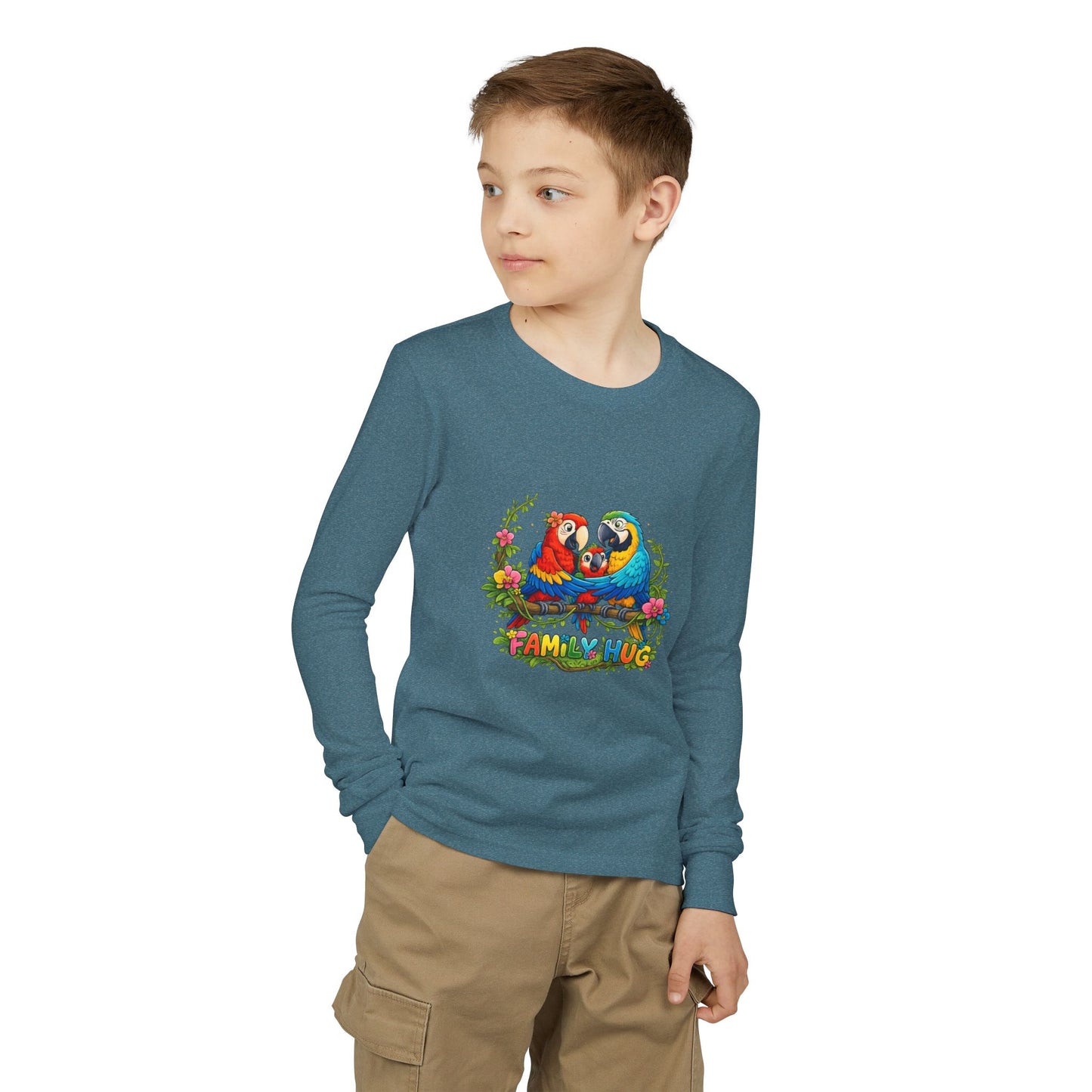 Family Hug Maqaw Youth Jersey Long Sleeve Tee
