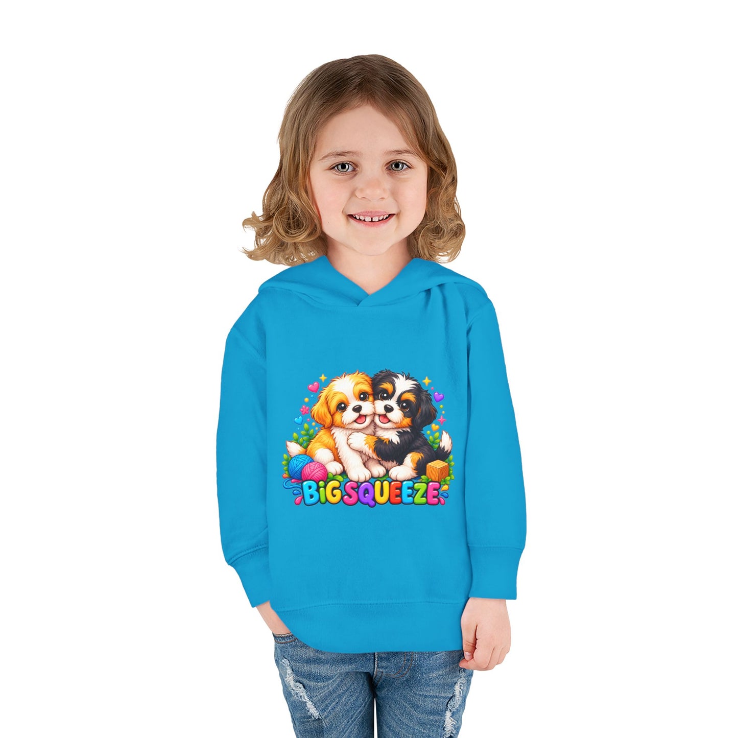 Big Squeeze Shih Tzu Toddler Pullover Fleece Hoodie