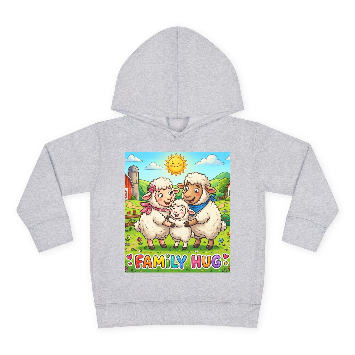 Family Hug Lamb Toddler Pullover Fleece Hoodie