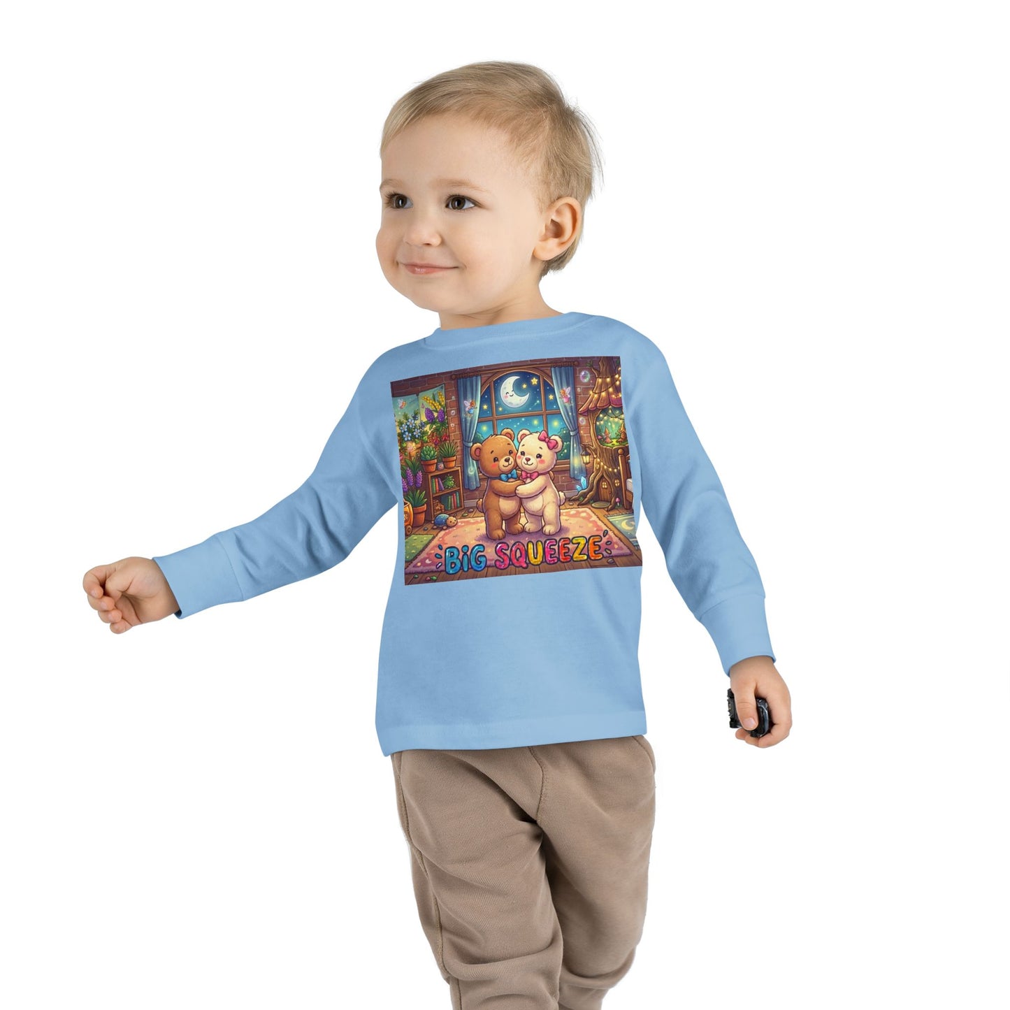 Big Squeeze Teddy Toddler Long Sleeve Tee