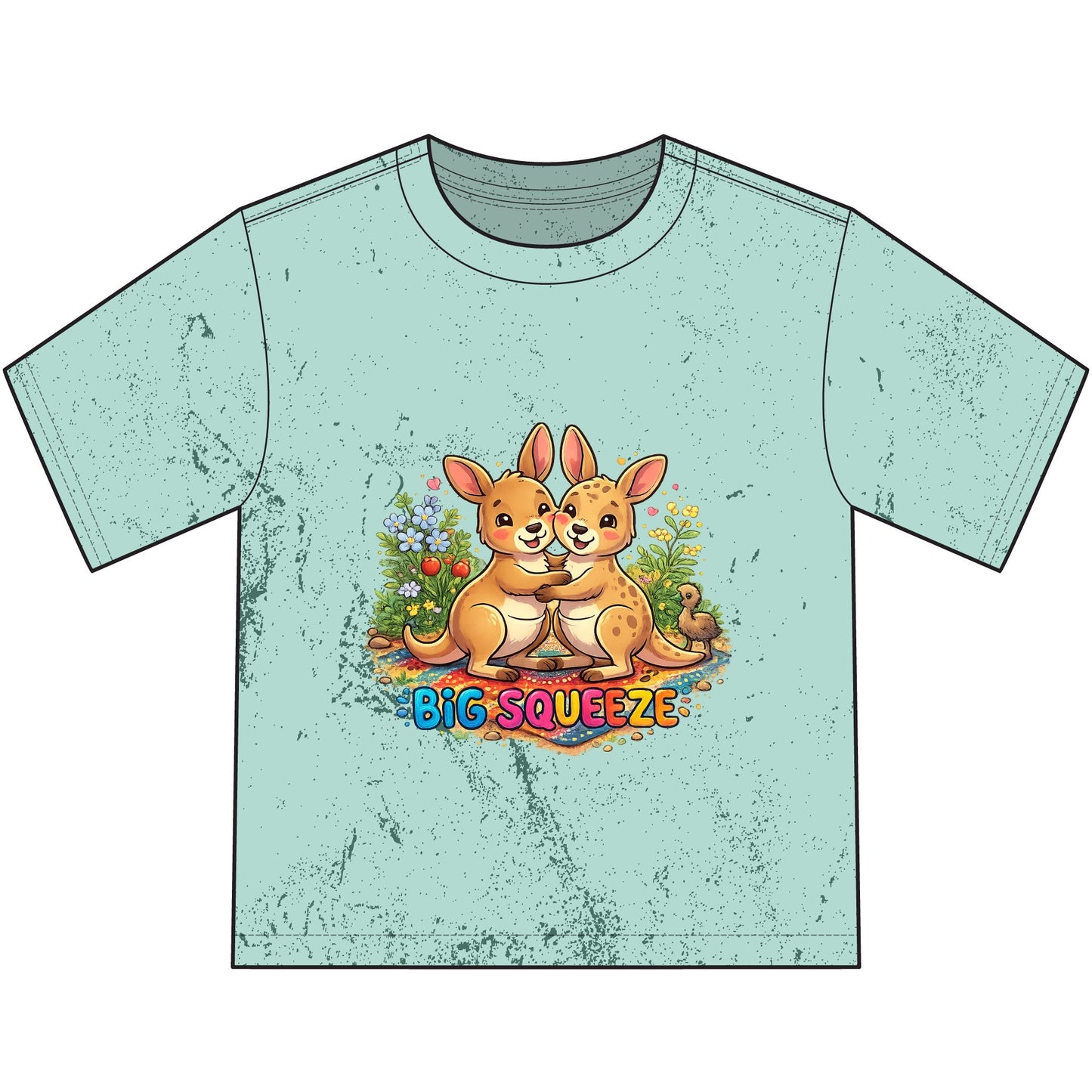 Big Squeeze Kangaroo Heavyweight Color Blast Youth T-Shirt
