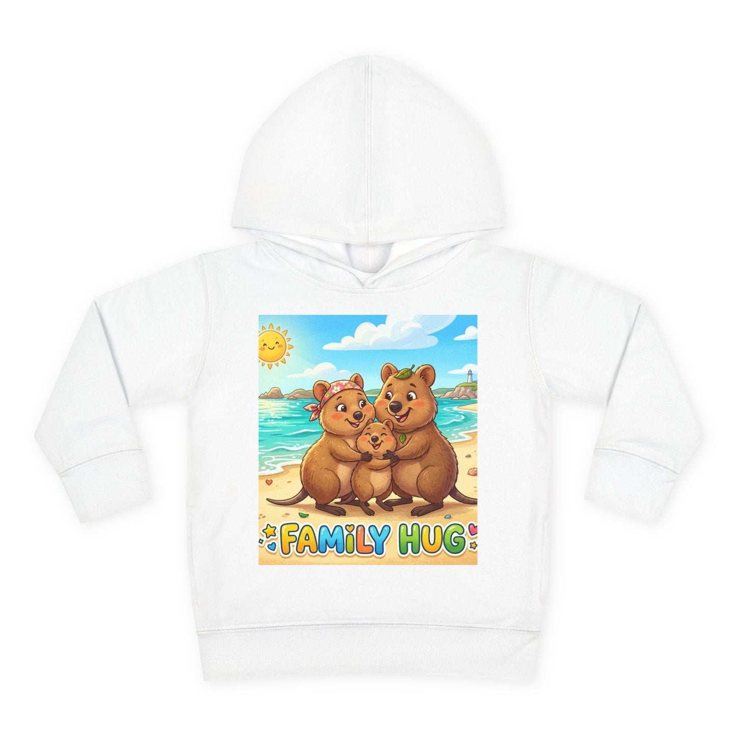 Family Hug Quokka Toddler Pullover Fleece Hoodie