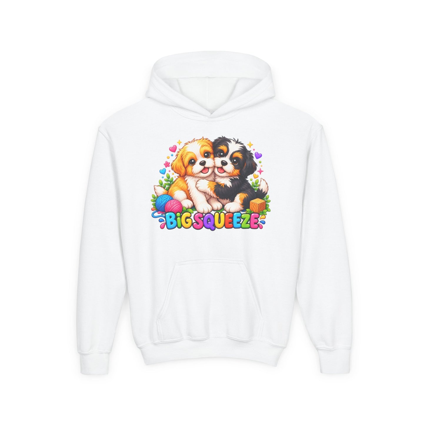 Big Squeeze Shih Tzu Youth Heavy Blend Hooded Sweatshirt