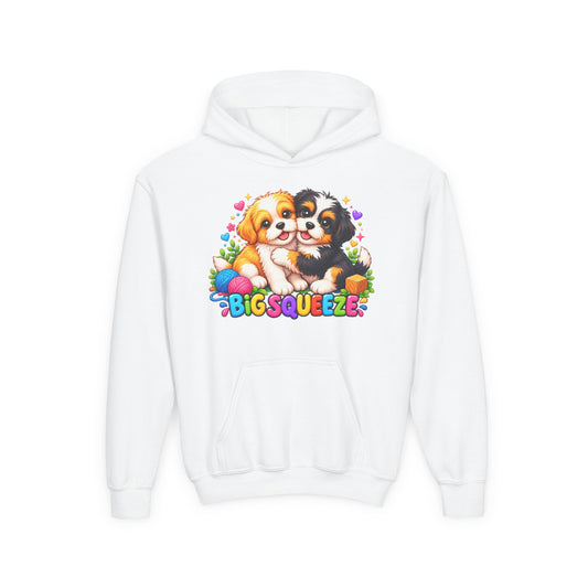 Big Squeeze Shih Tzu Youth Heavy Blend Hooded Sweatshirt