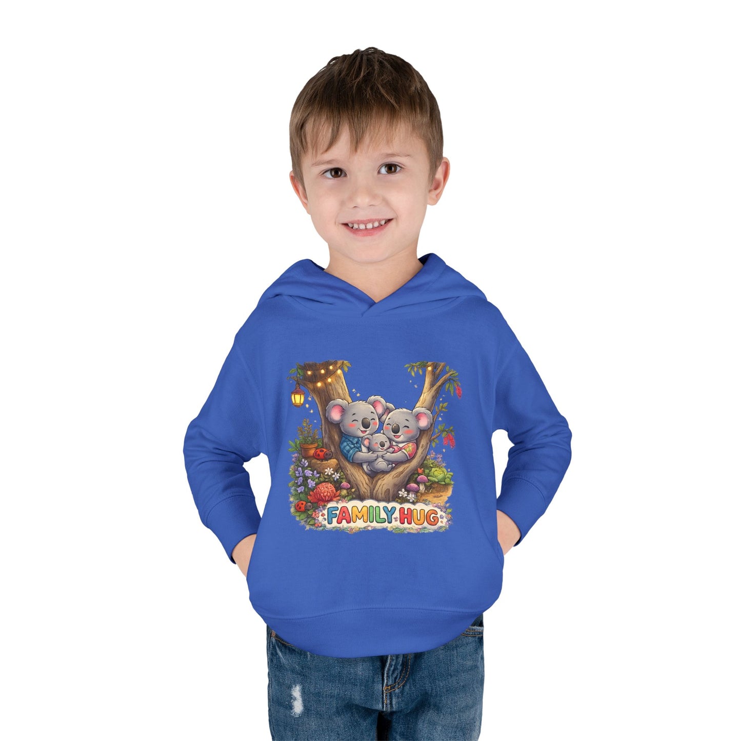 Family Hug Koala Toddler Pullover Fleece Hoodie