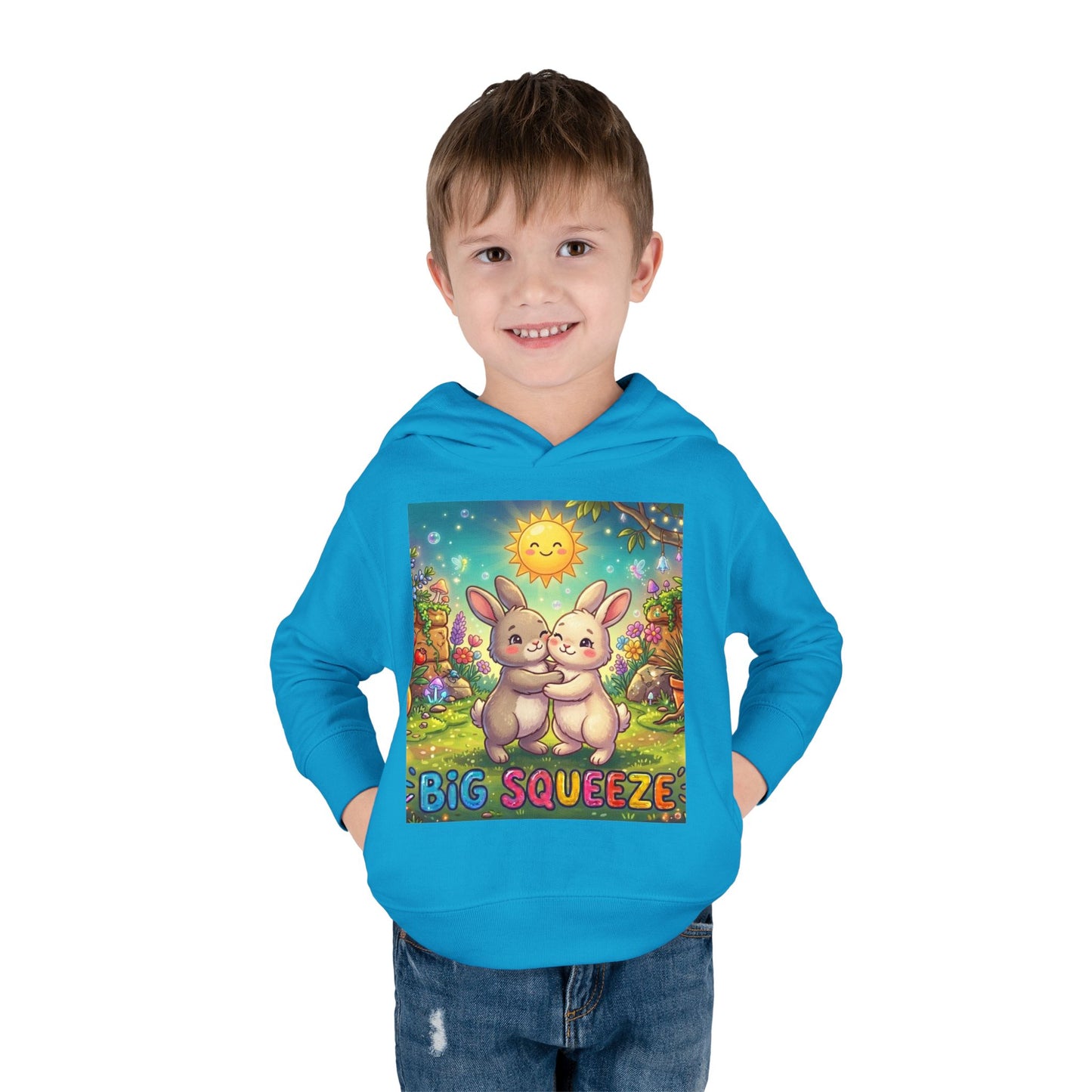 Big Squeeze Bunny Toddler Pullover Fleece Hoodie