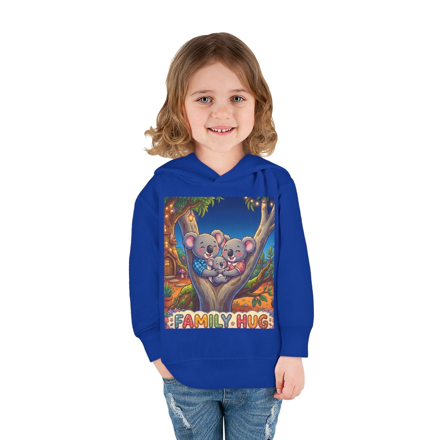 Family Hug Koala Toddler Pullover Fleece Hoodie