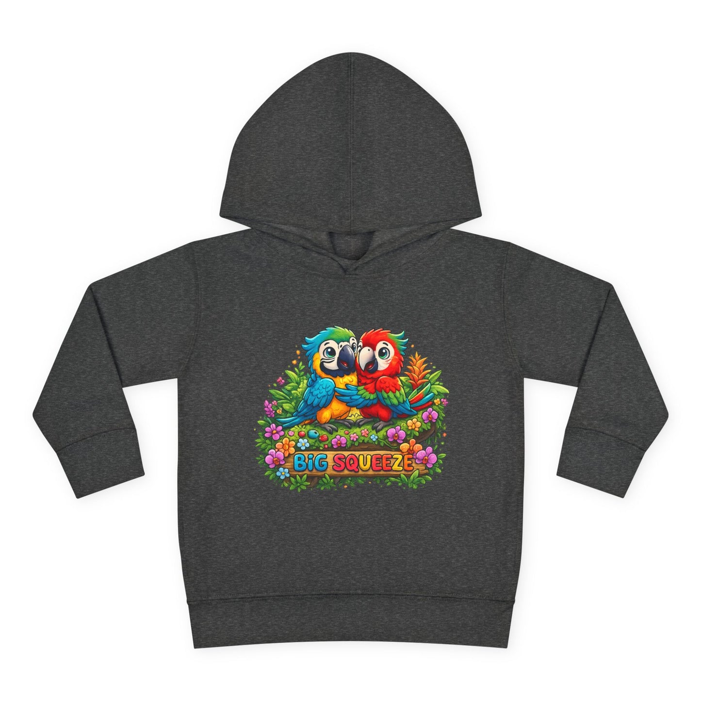 Big Squeeze Macaw Toddler Pullover Fleece Hoodie