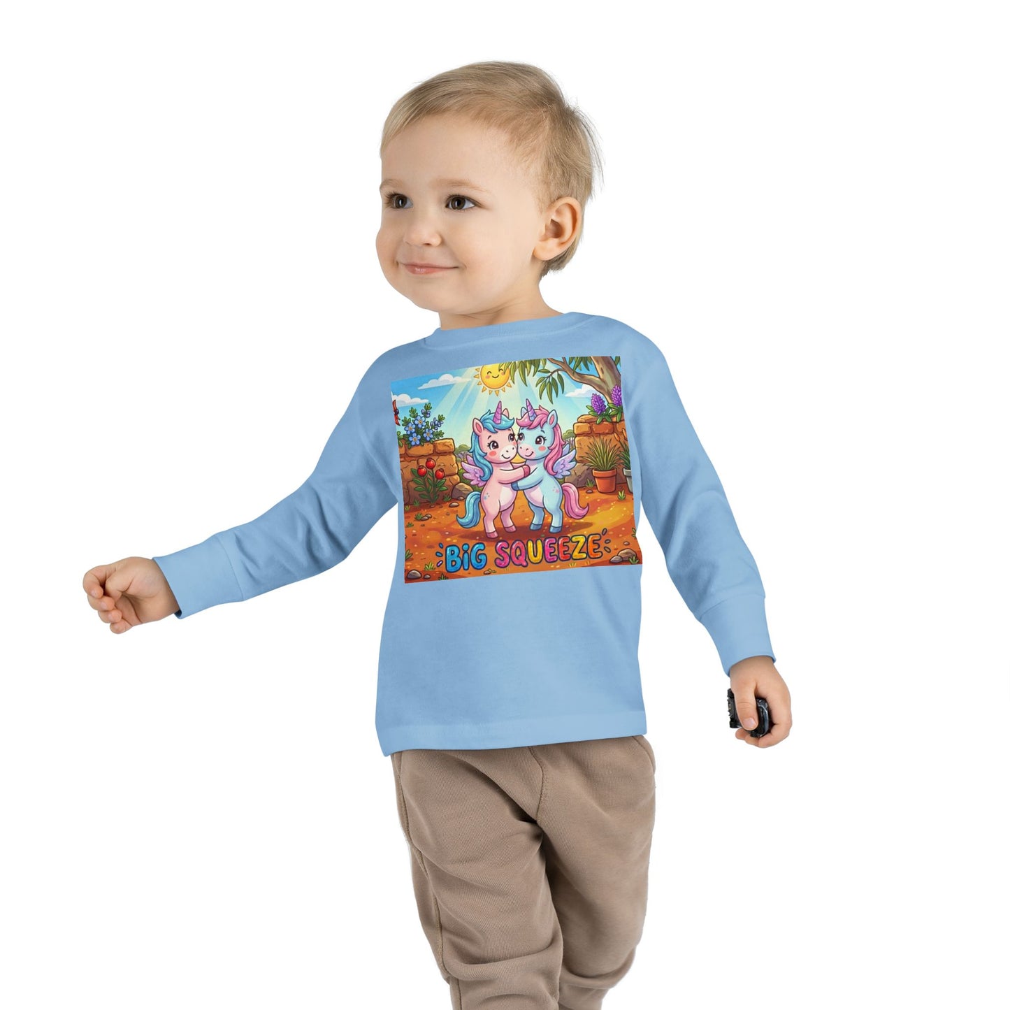 Big Squeeze Unicorn Toddler Long Sleeve Tee