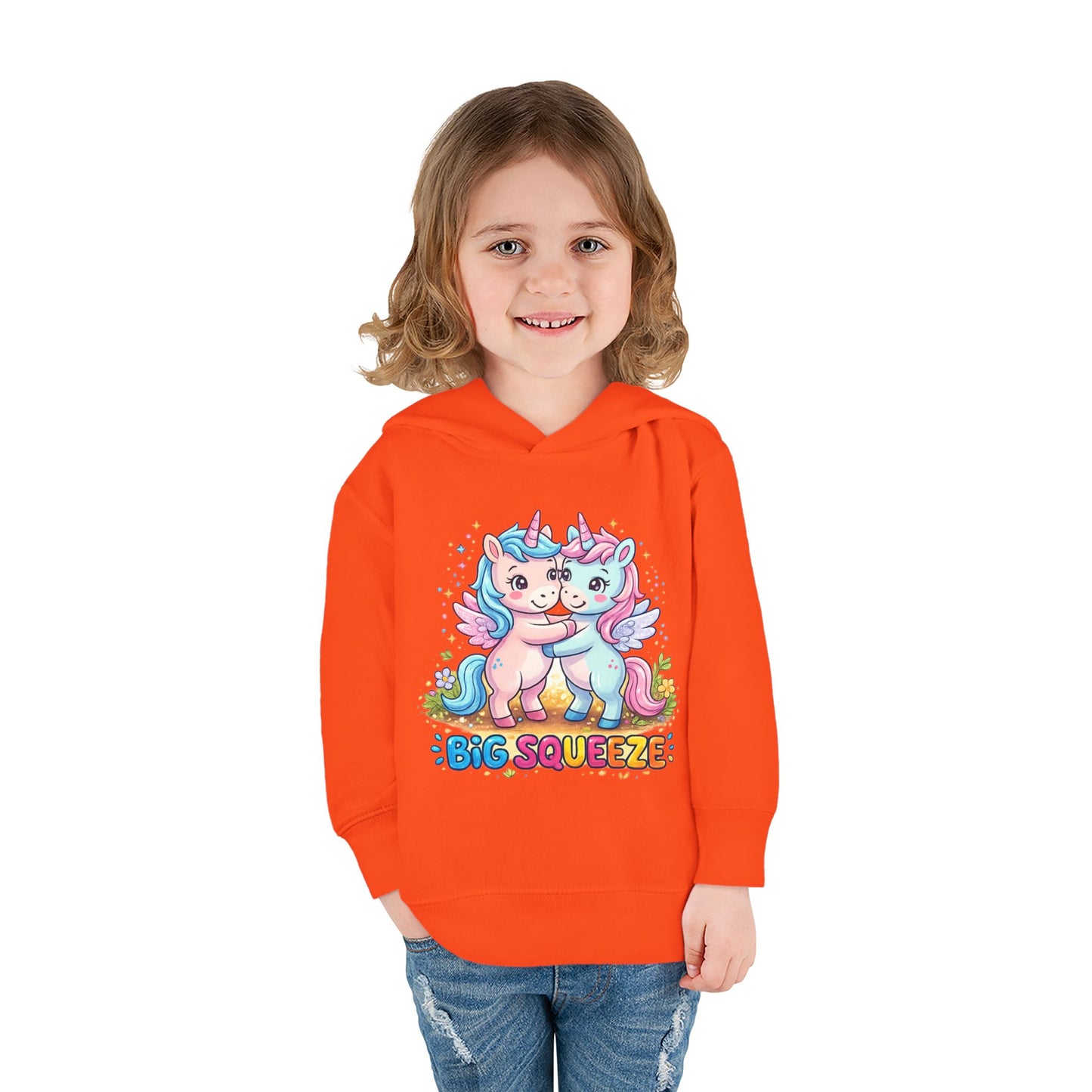Big Squeeze Unicorn Toddler Pullover Fleece Hoodie
