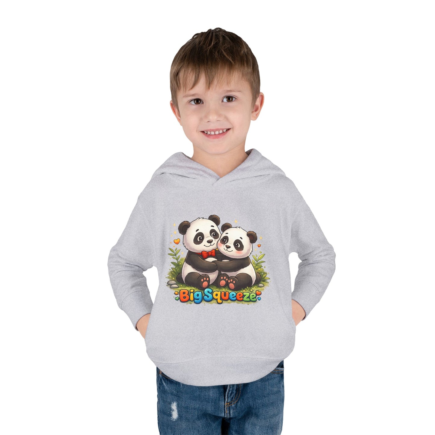 Big Squeeze Panda Toddler Pullover Fleece Hoodie