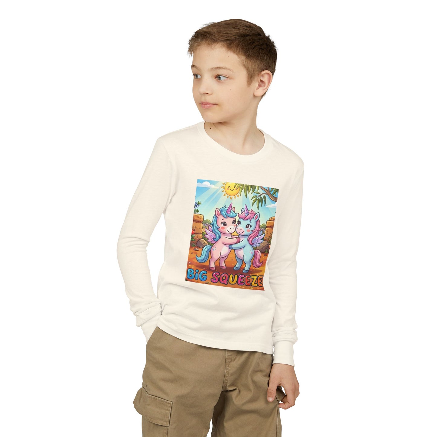 Big Squeeze Unicorn Youth Jersey Long Sleeve Tee