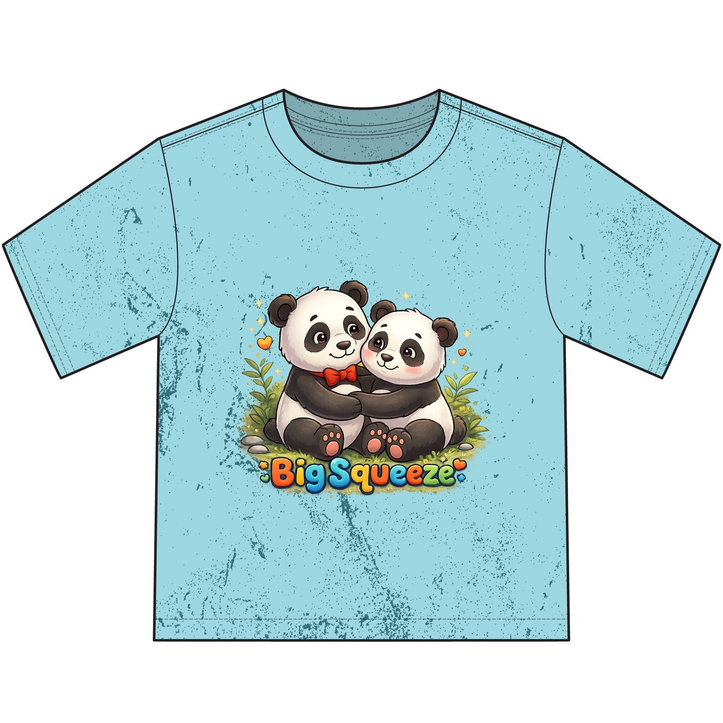 Big Squeeze Panda Heavyweight Color Blast Youth T-Shirt