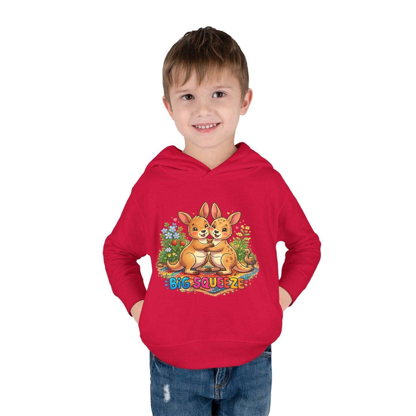 Big Squeeze Kangaroo Toddler Pullover Fleece Hoodie
